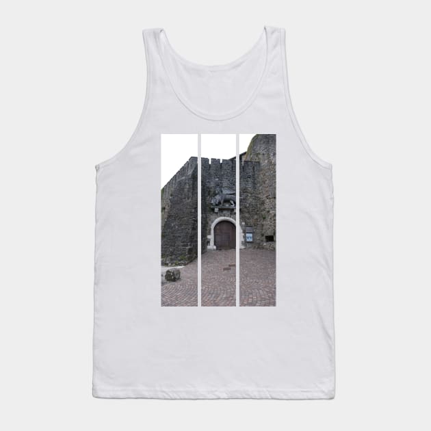 Gorizia, Italy. The castle. It stands between the walls of the ancient village, what medieval sources cite as Upper Land. Friuli Venezia Giulia. Sunny spring afternoon day (vertical) Tank Top by fabbroni-art